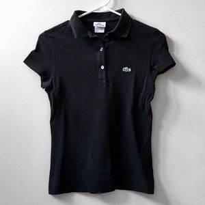 Lacoste Classic Black Polo Shirt – Women’s Size 2